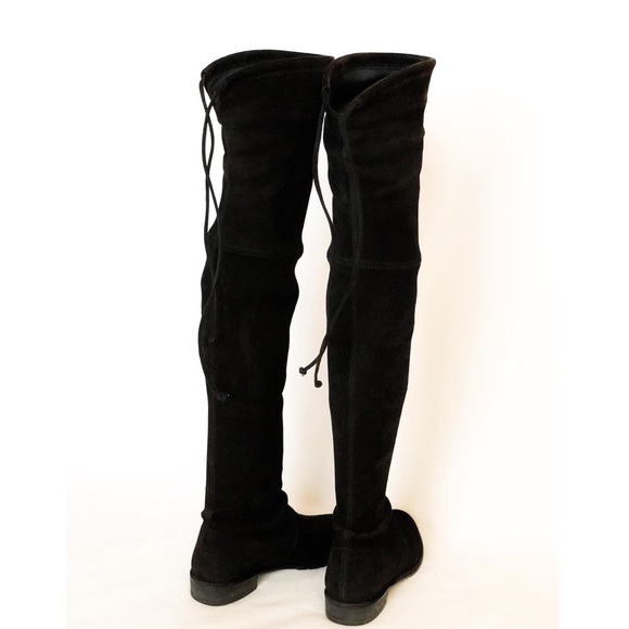 Stuart Weitzman The Lowland Boots (Black Suede) - Picture 2 of 6